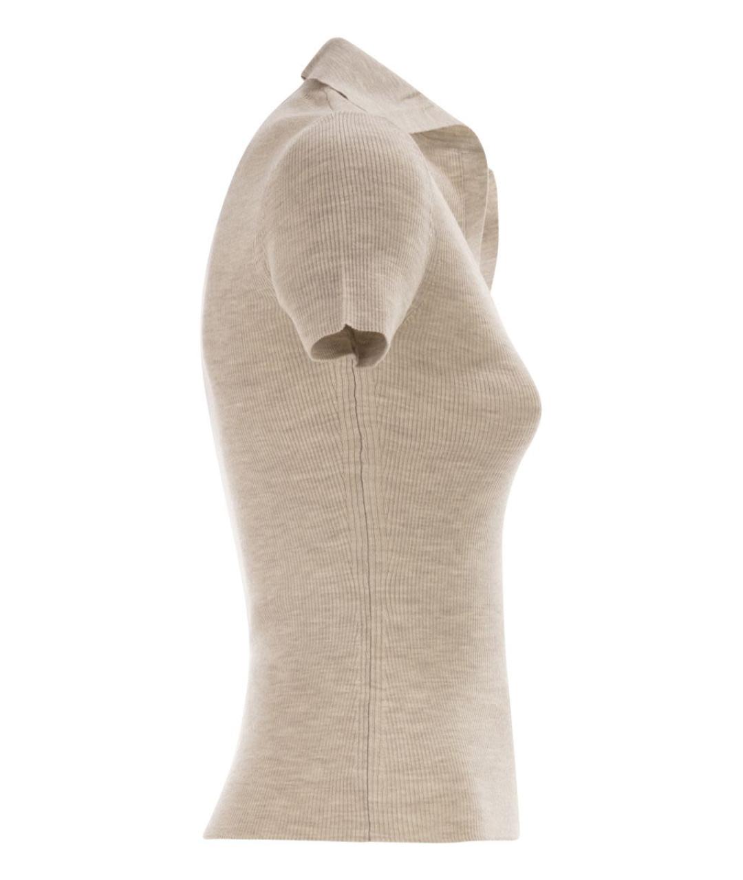 MAX MARA Розовая шерстяная футболка, фото 3