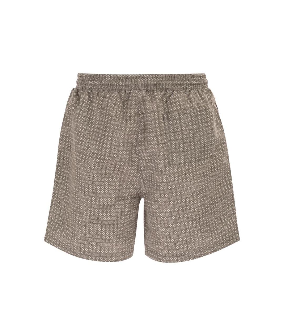 BRUNELLO CUCINELLI Коричневые полиамидовые шорты, фото 2