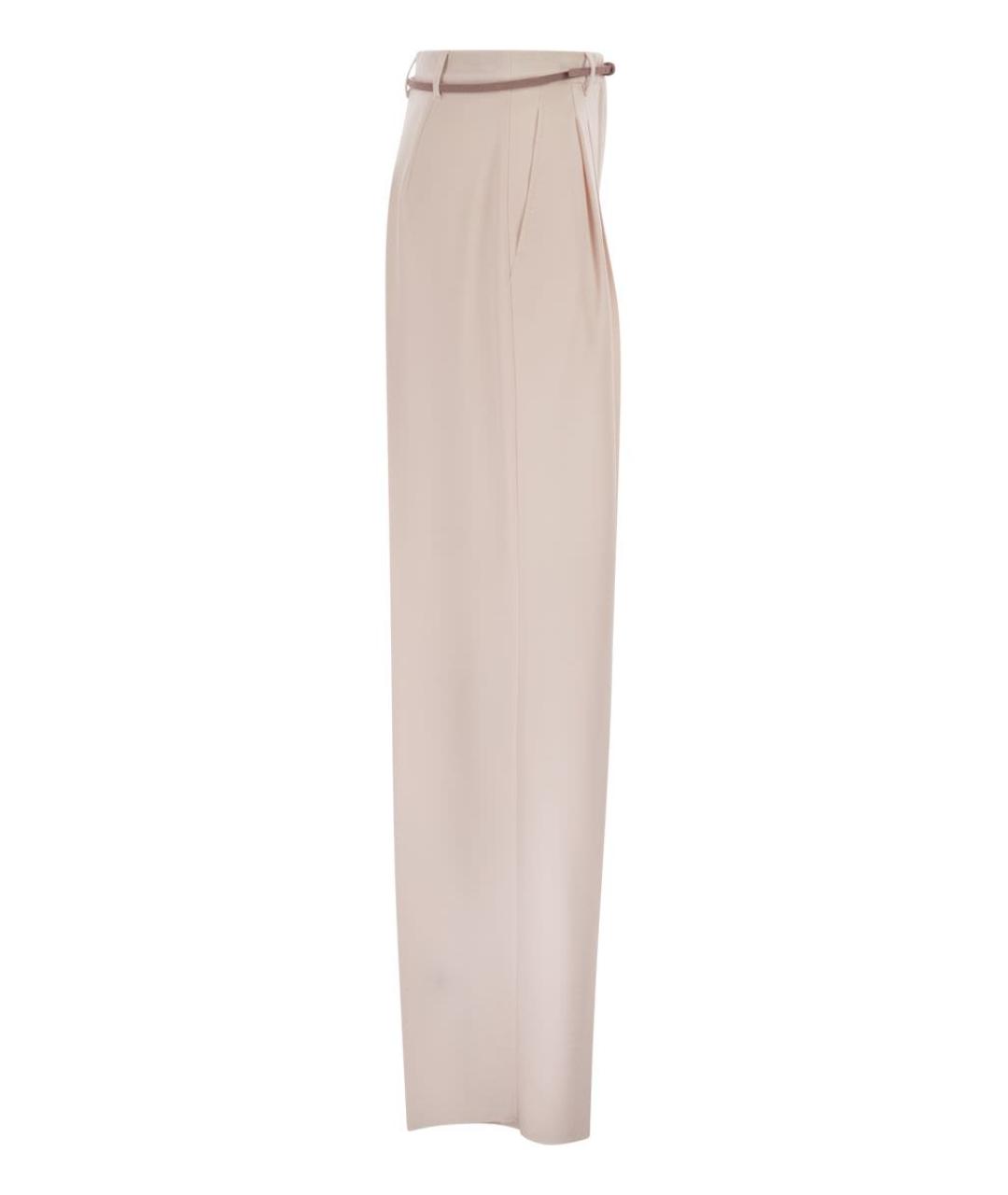 MAX MARA Бежевые прямые брюки, фото 3