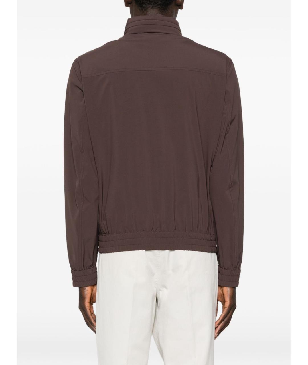 BRUNELLO CUCINELLI Коричневая полиамидовая куртка, фото 3