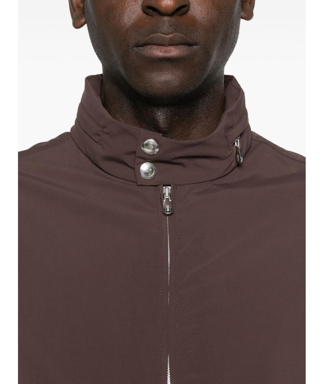 BRUNELLO CUCINELLI Коричневая полиамидовая куртка, фото 2
