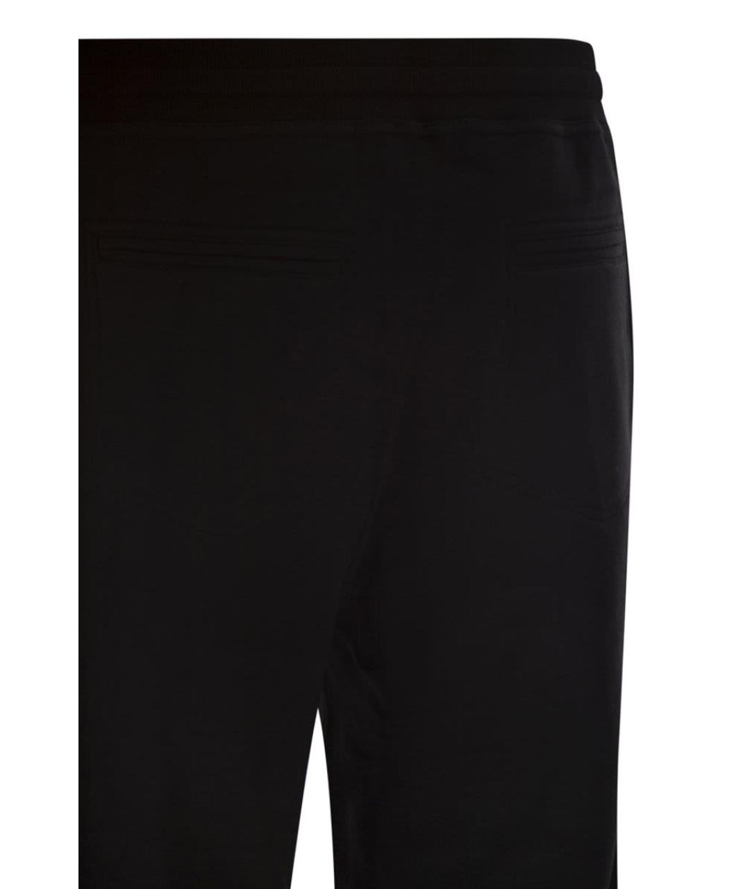 BRUNELLO CUCINELLI Черные хлопковые повседневные брюки, фото 3