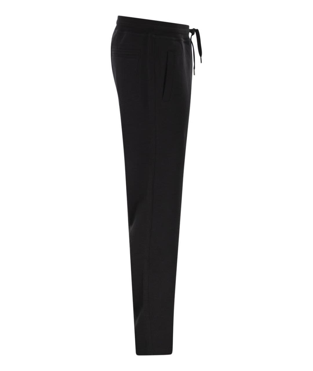BRUNELLO CUCINELLI Черные хлопковые повседневные брюки, фото 1
