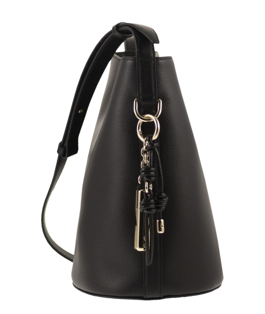 FURLA Черная кожаная сумка через плечо, фото 3