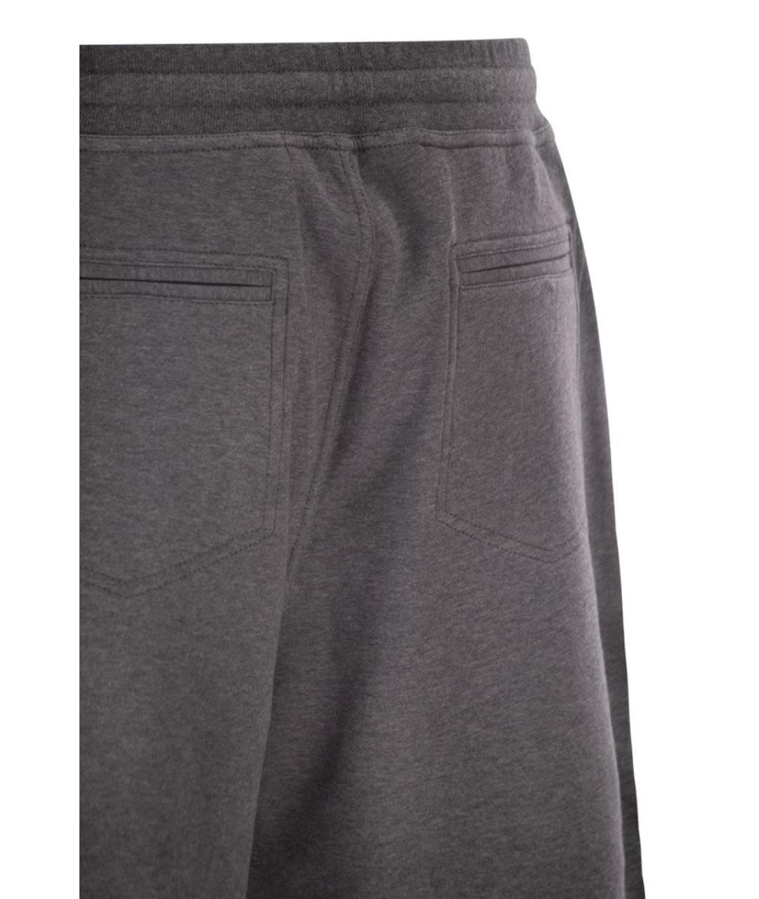 BRUNELLO CUCINELLI Серые хлопковые шорты, фото 4