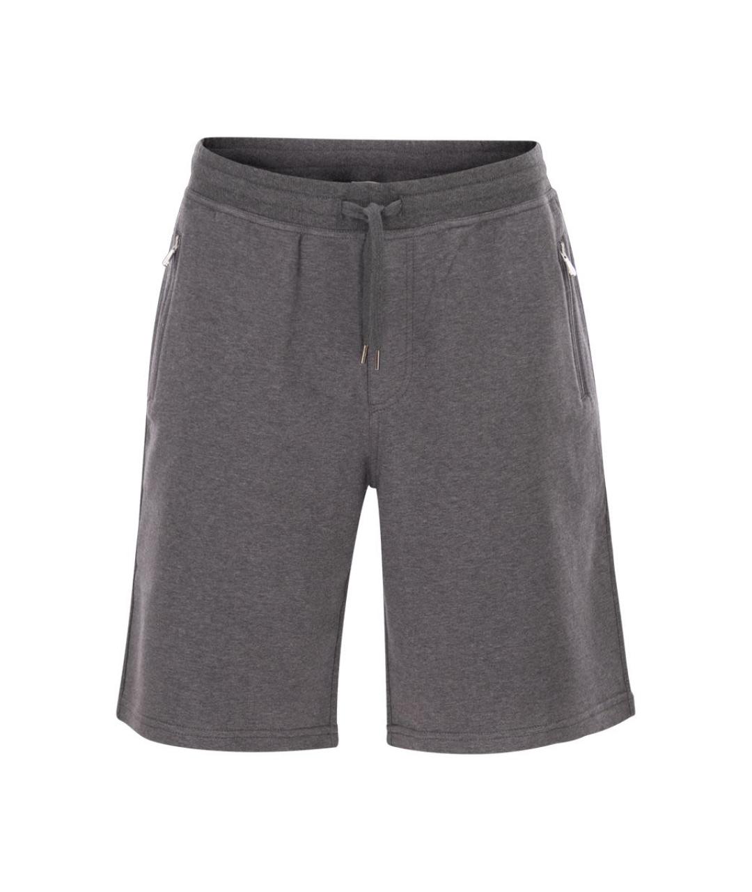BRUNELLO CUCINELLI Серые хлопковые шорты, фото 1