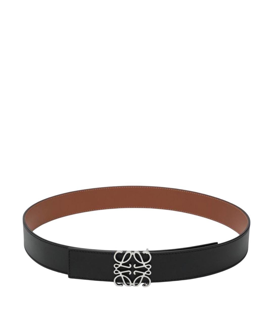 LOEWE Черный кожаный ремень, фото 1