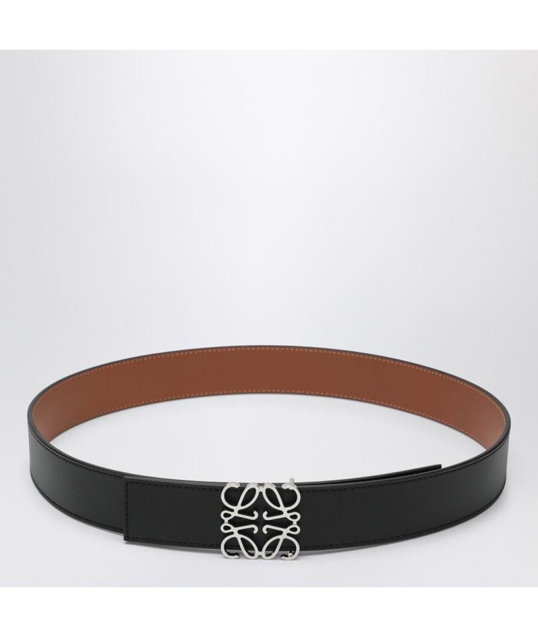 LOEWE Черный кожаный ремень, фото 3