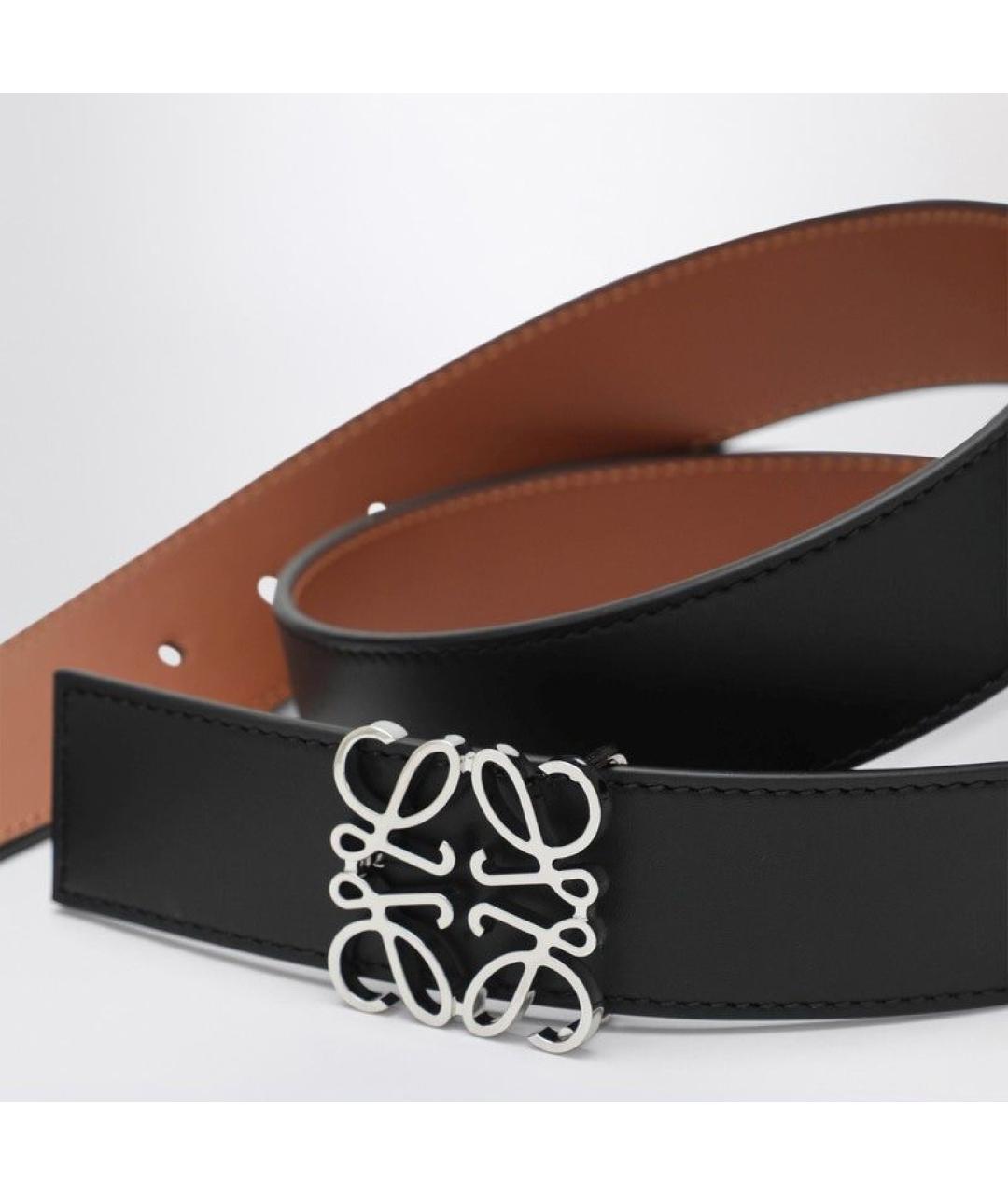 LOEWE Черный кожаный ремень, фото 2