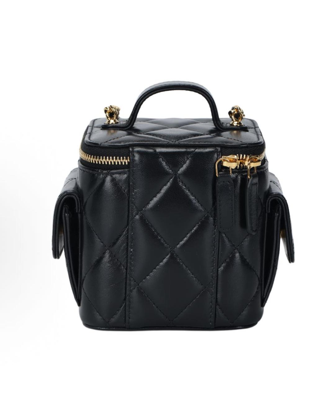 CHANEL Черная кожаная сумка через плечо, фото 3