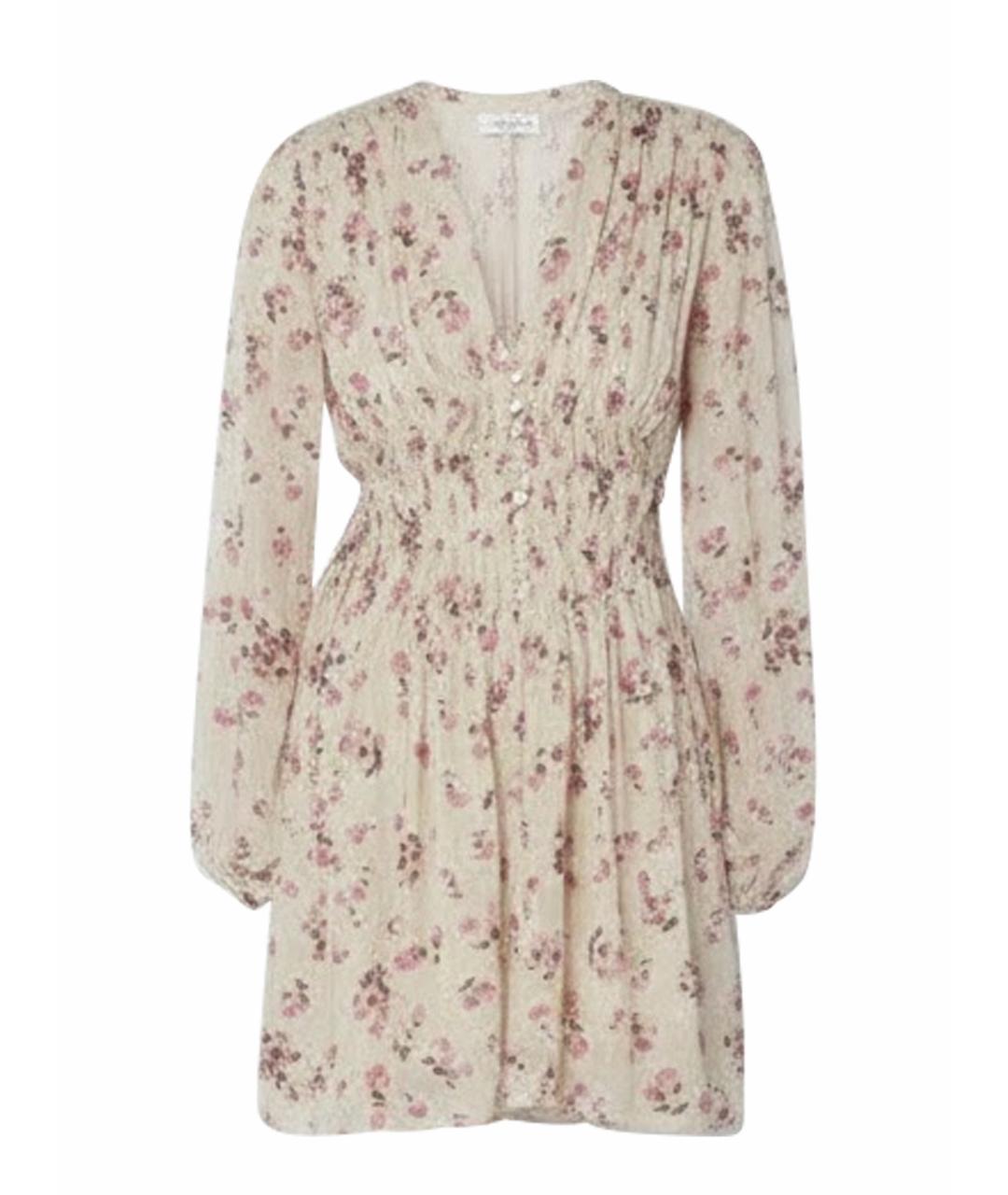 ISABEL MARANT Бежевое вискозное повседневное платье, фото 1