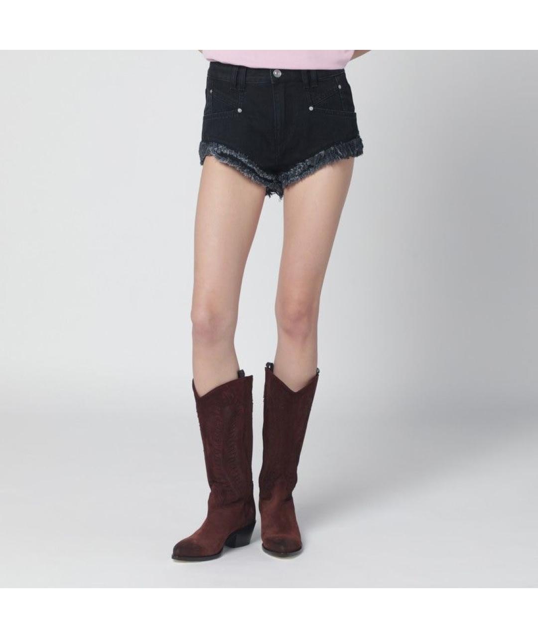 ISABEL MARANT Черные хлопковые шорты, фото 3