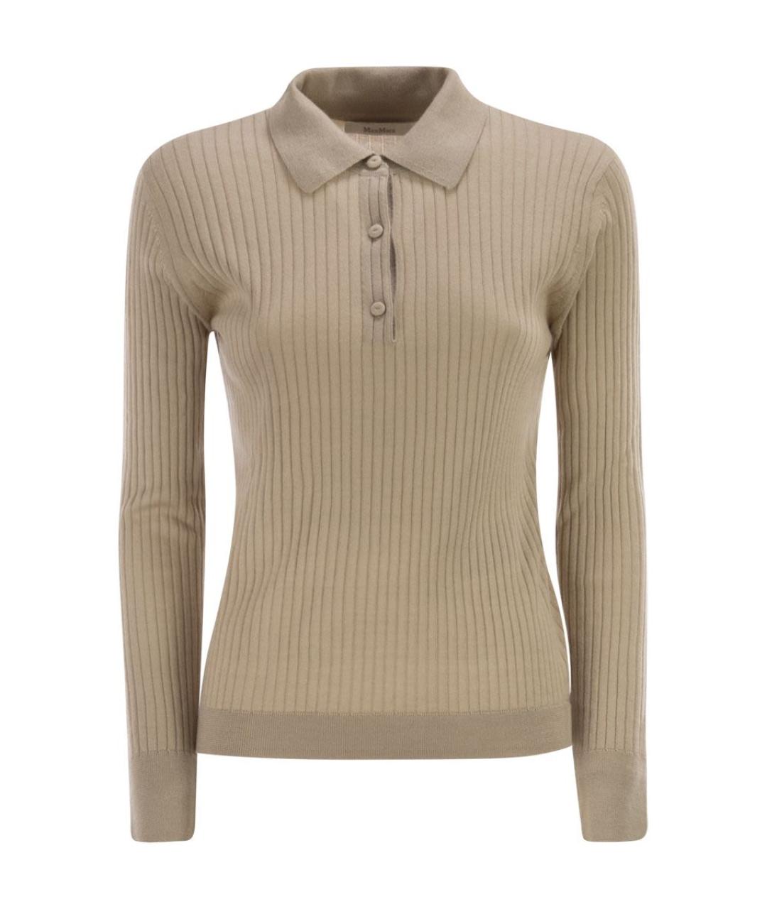 MAX MARA Бежевый кашемировый джемпер / свитер, фото 1