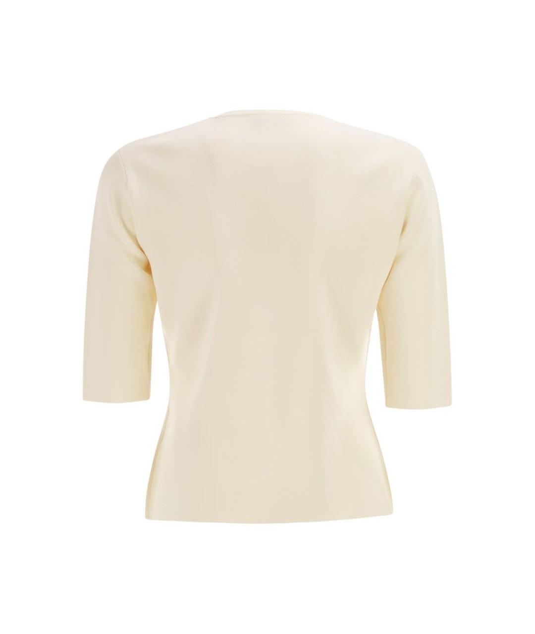 MAX MARA Белая вискозная футболка, фото 2