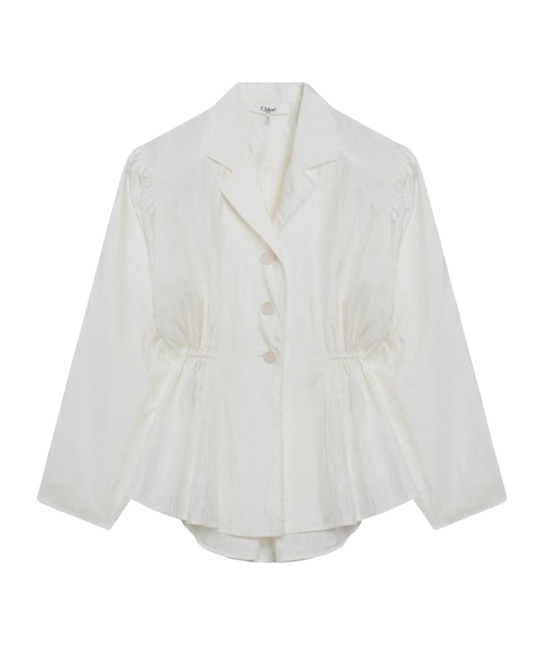 CHLOE Бежевая шелковая рубашка, фото 1