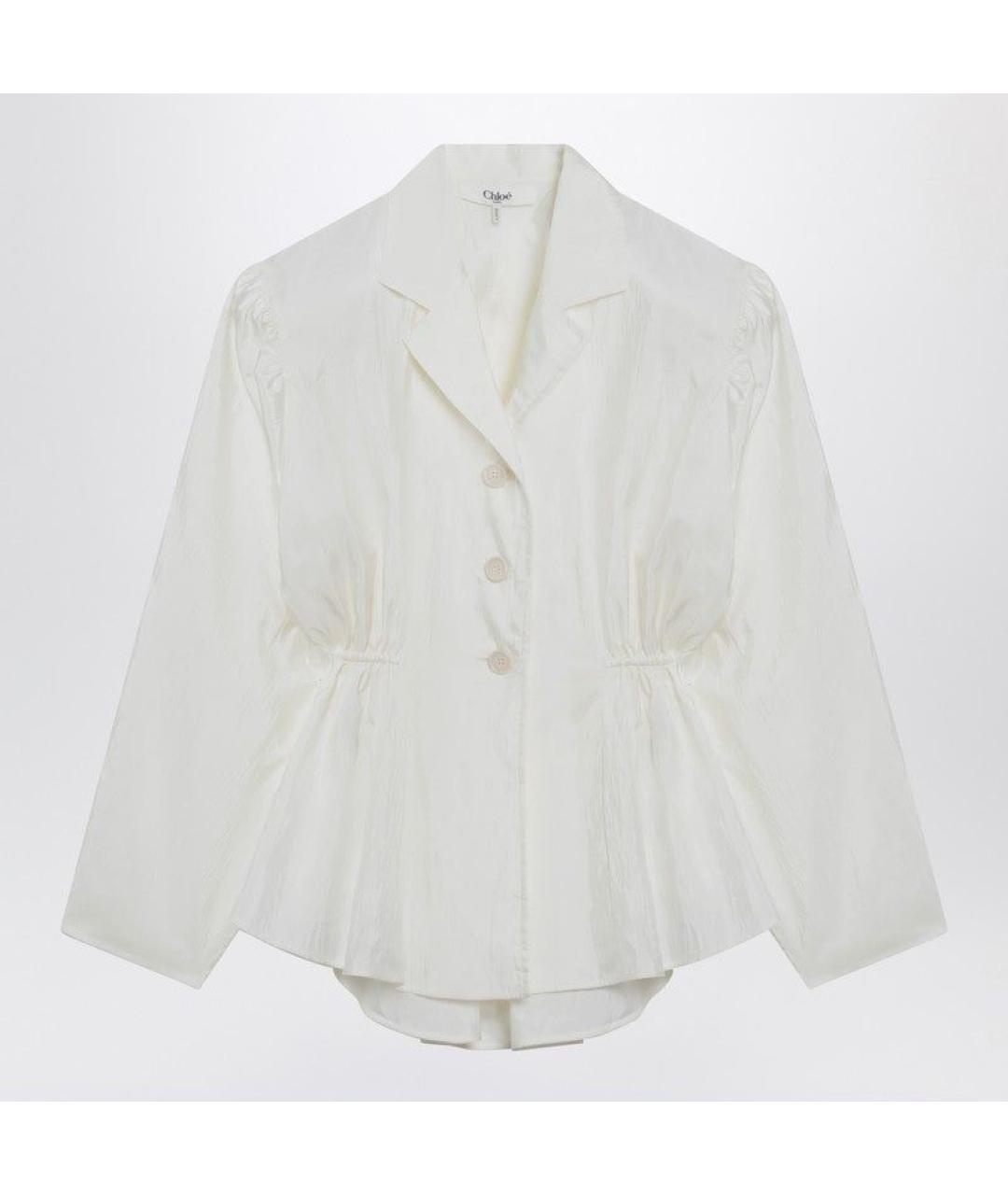 CHLOE Бежевая шелковая рубашка, фото 3