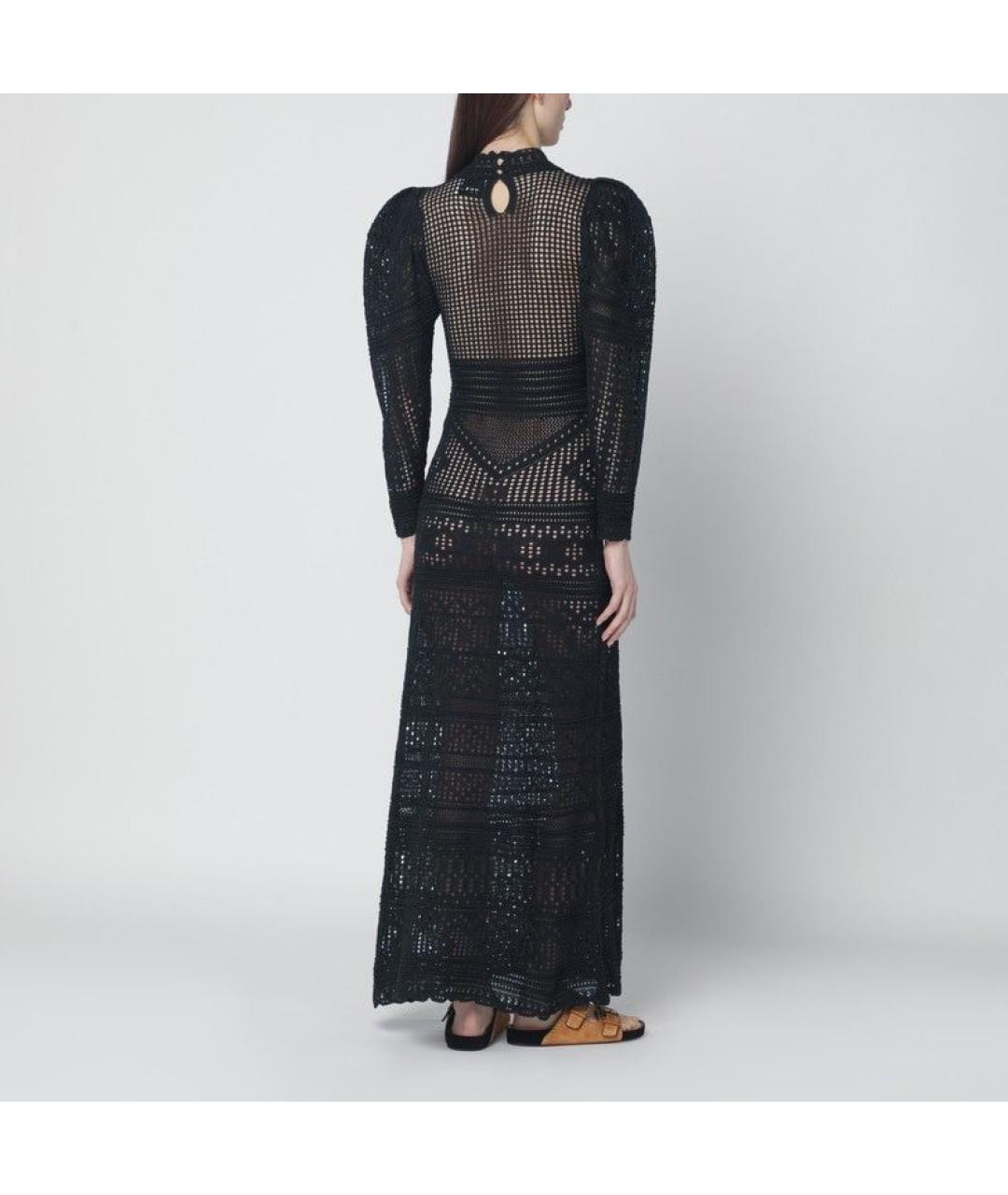ISABEL MARANT Черное хлопковое вечернее платье, фото 3