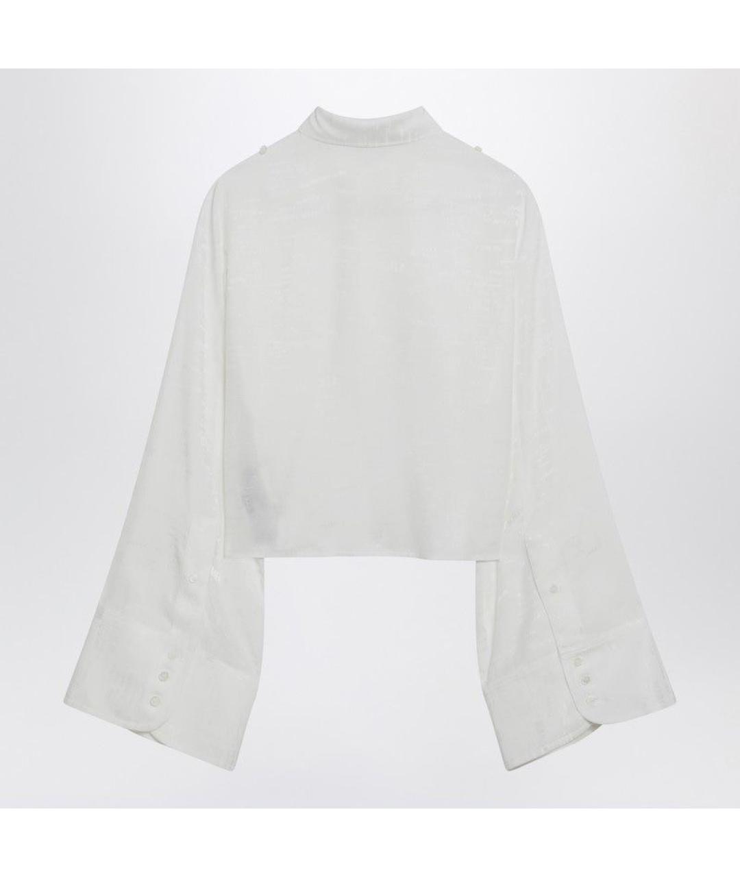 MM6 MAISON MARGIELA Белая ацетатная рубашка, фото 2