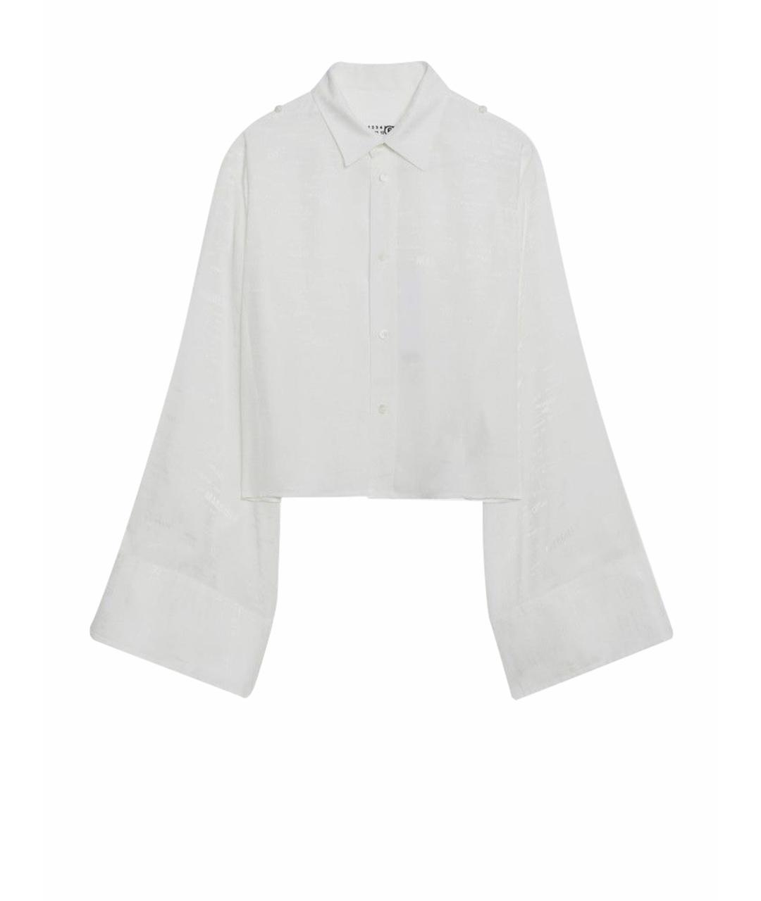 MM6 MAISON MARGIELA Белая ацетатная рубашка, фото 1
