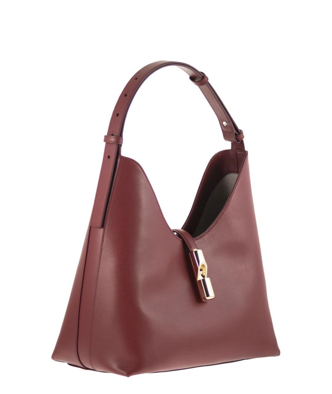 FURLA Красная кожаная сумка через плечо, фото 4