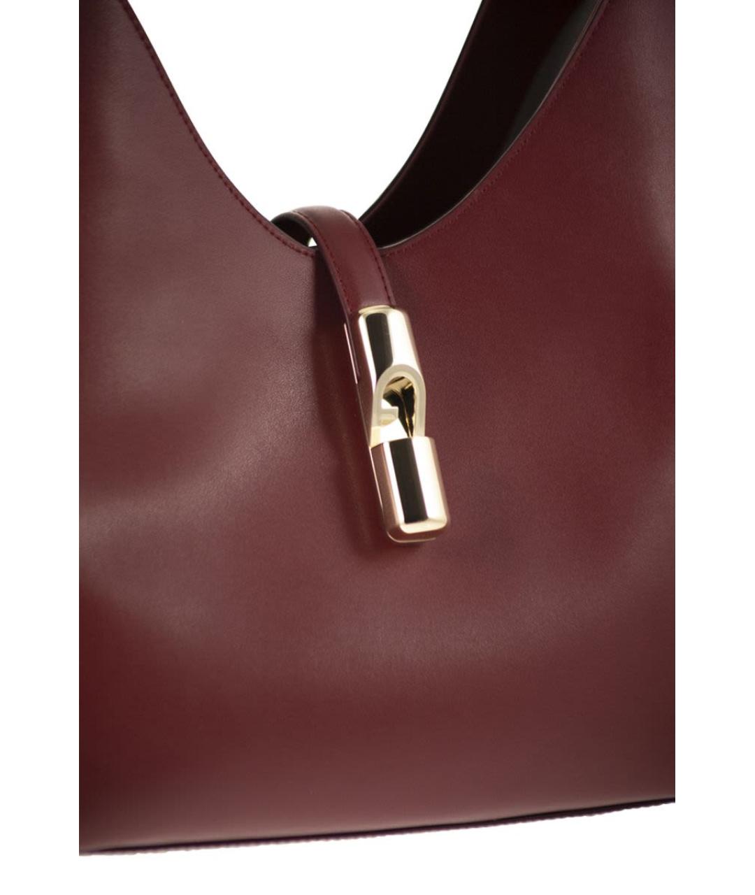 FURLA Красная кожаная сумка через плечо, фото 5