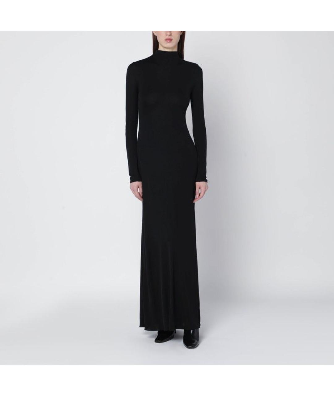 ALAIA Черное хлопковое повседневное платье, фото 3