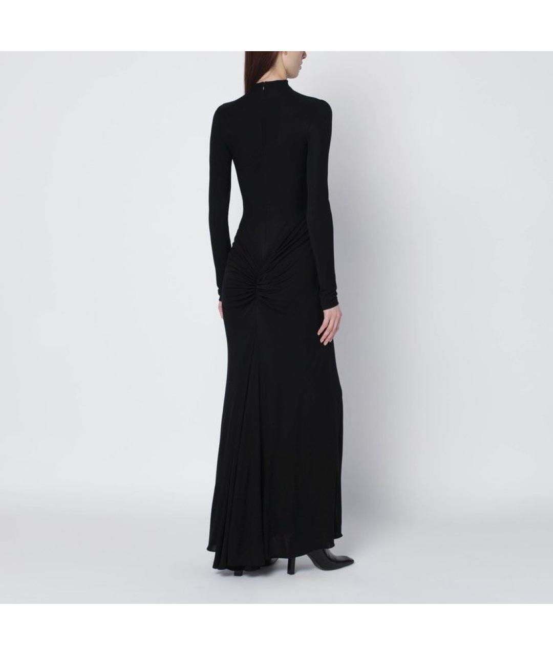 ALAIA Черное хлопковое повседневное платье, фото 2