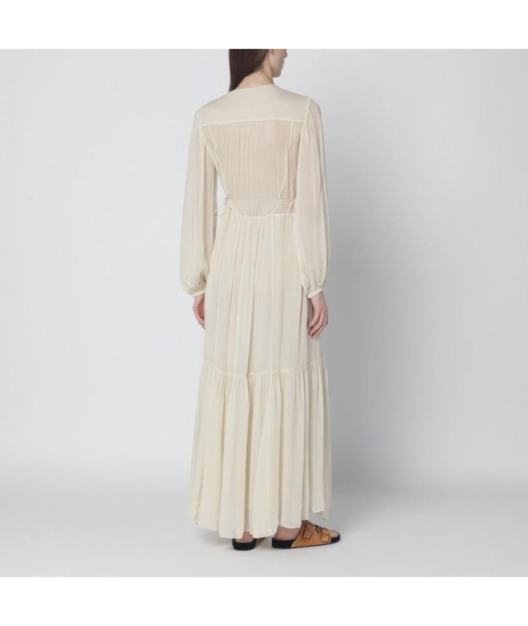 ISABEL MARANT Бежевое вискозное платье, фото 3