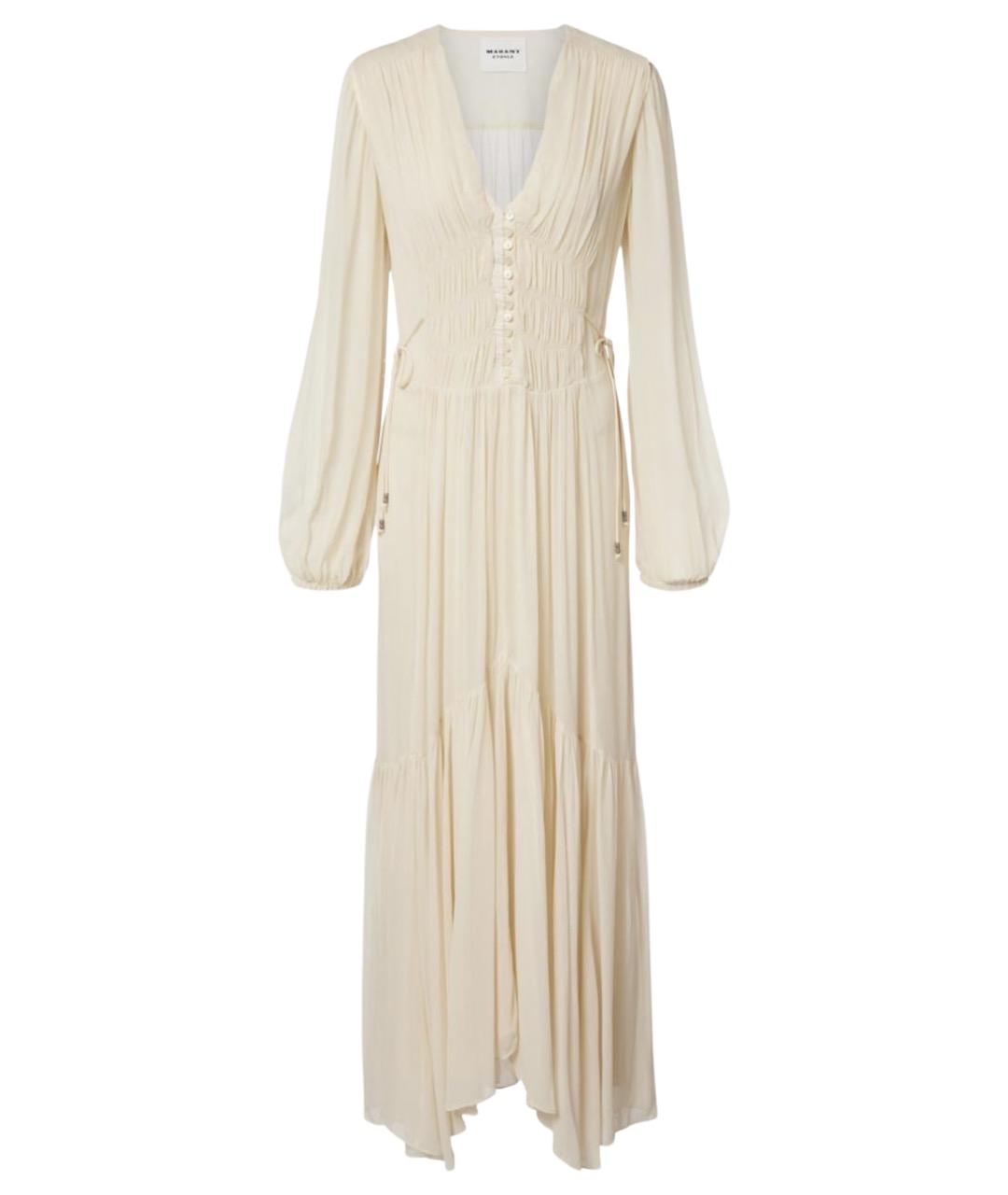 ISABEL MARANT Бежевое вискозное платье, фото 1