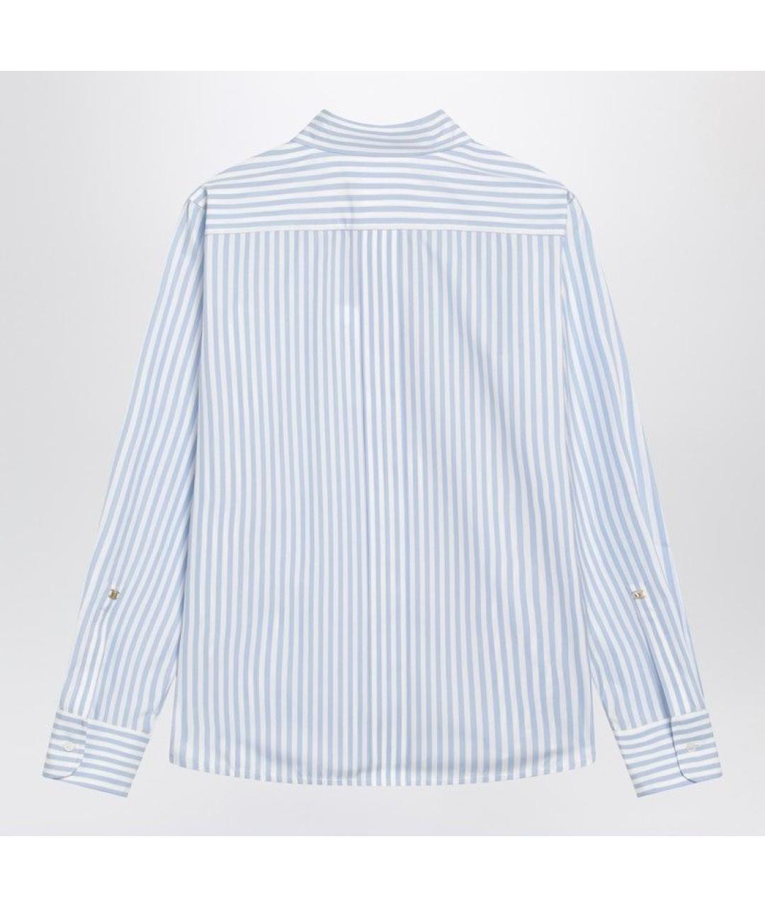 MAX MARA Голубая хлопковая рубашка, фото 2