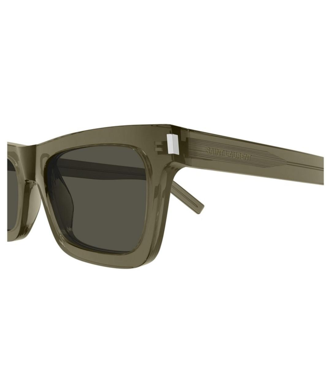 SAINT LAURENT Коричневые солнцезащитные очки, фото 3