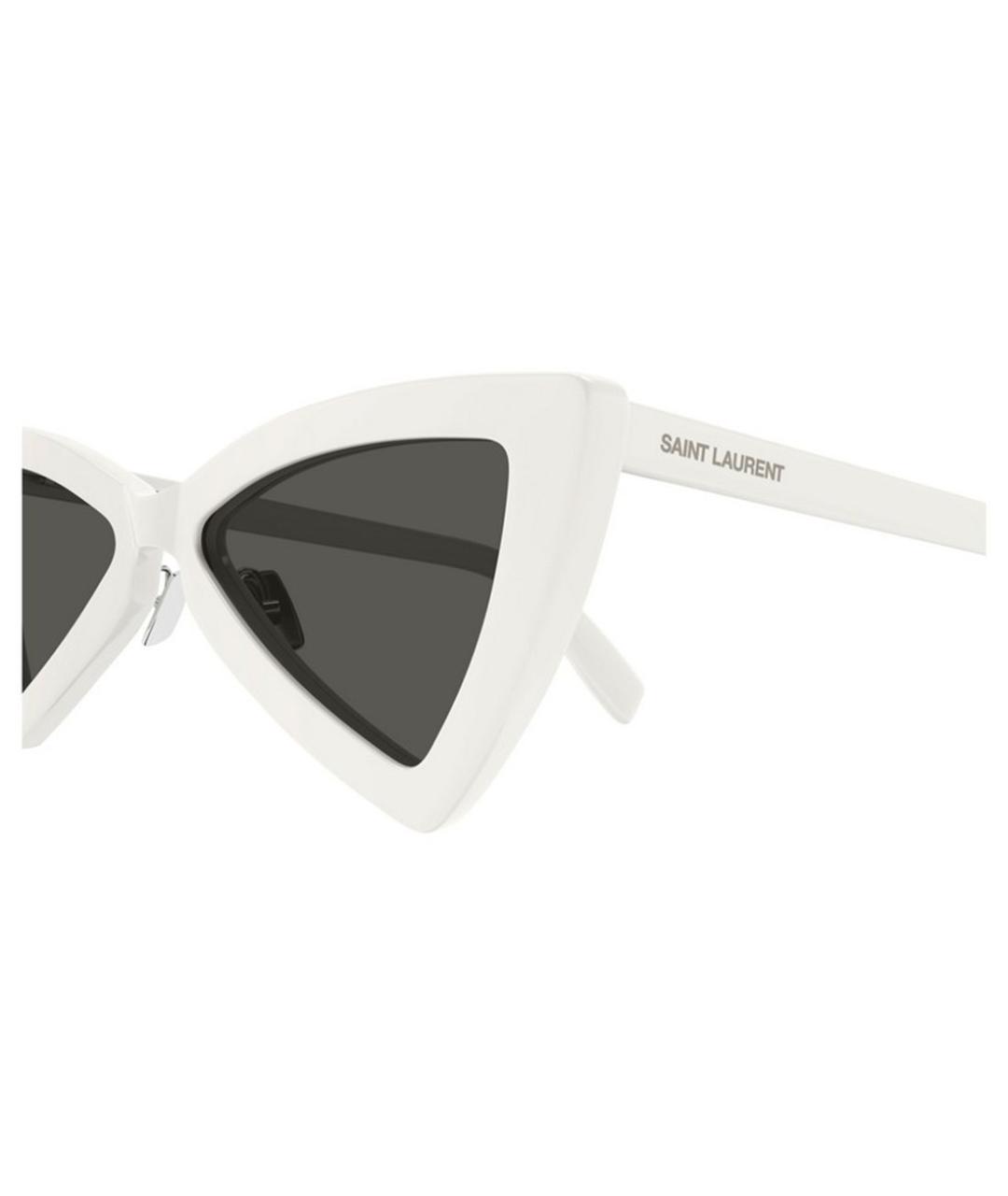 SAINT LAURENT Белые солнцезащитные очки, фото 3
