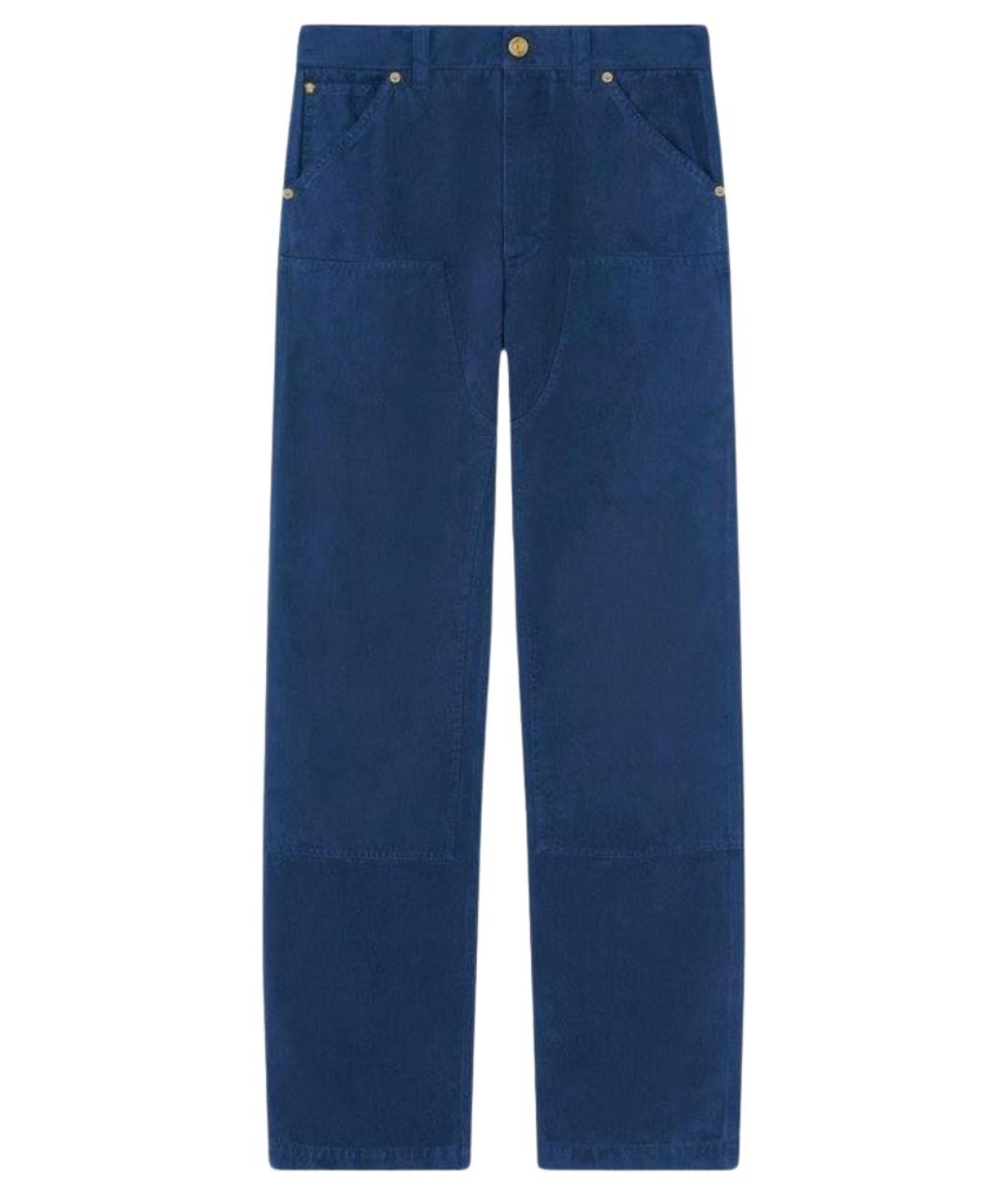 VERSACE Синие хлопковые прямые джинсы, фото 1