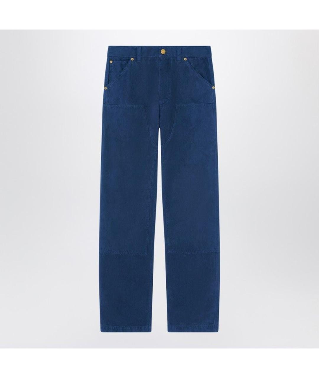 VERSACE Синие хлопковые прямые джинсы, фото 5