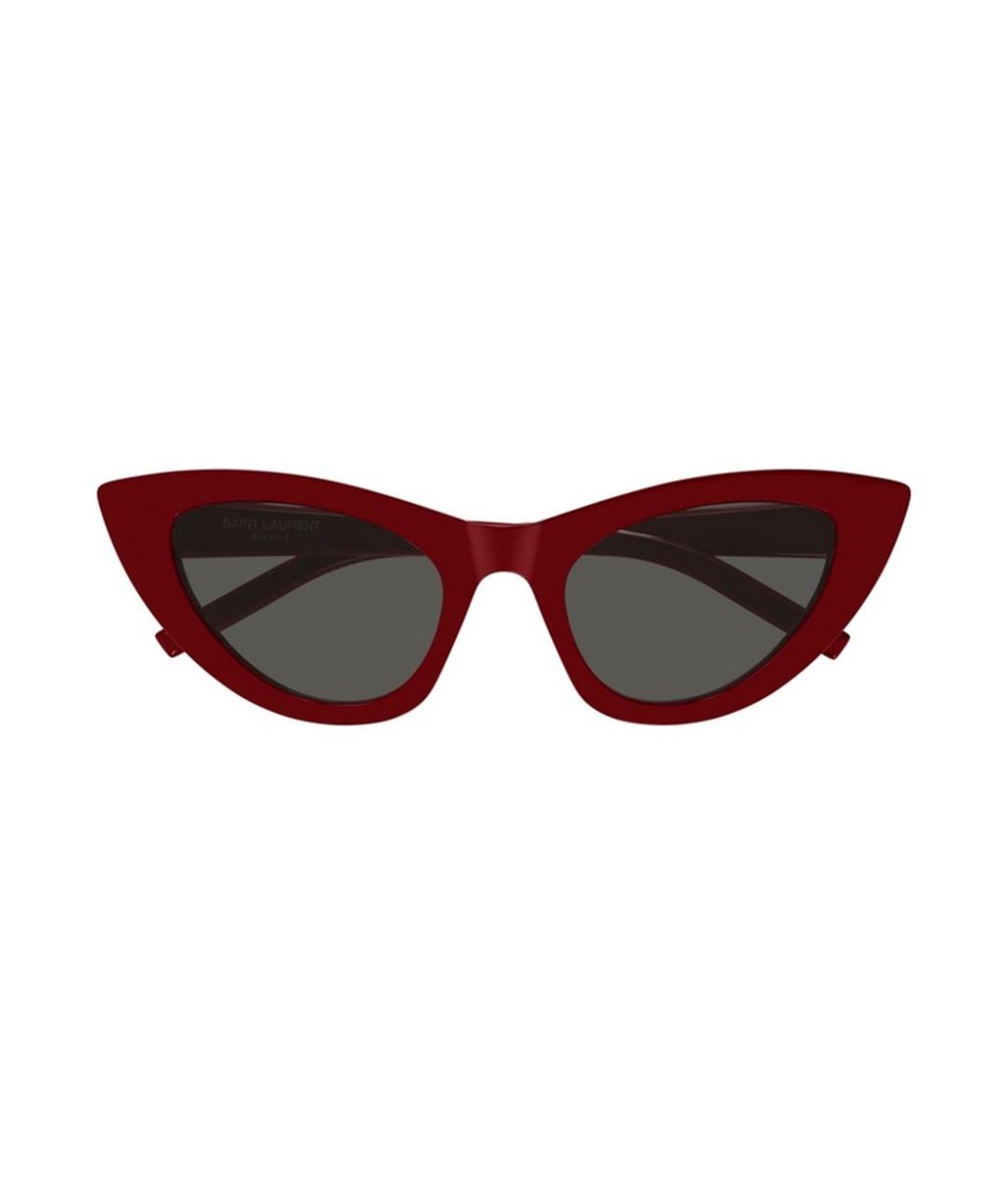 SAINT LAURENT Красные солнцезащитные очки, фото 2