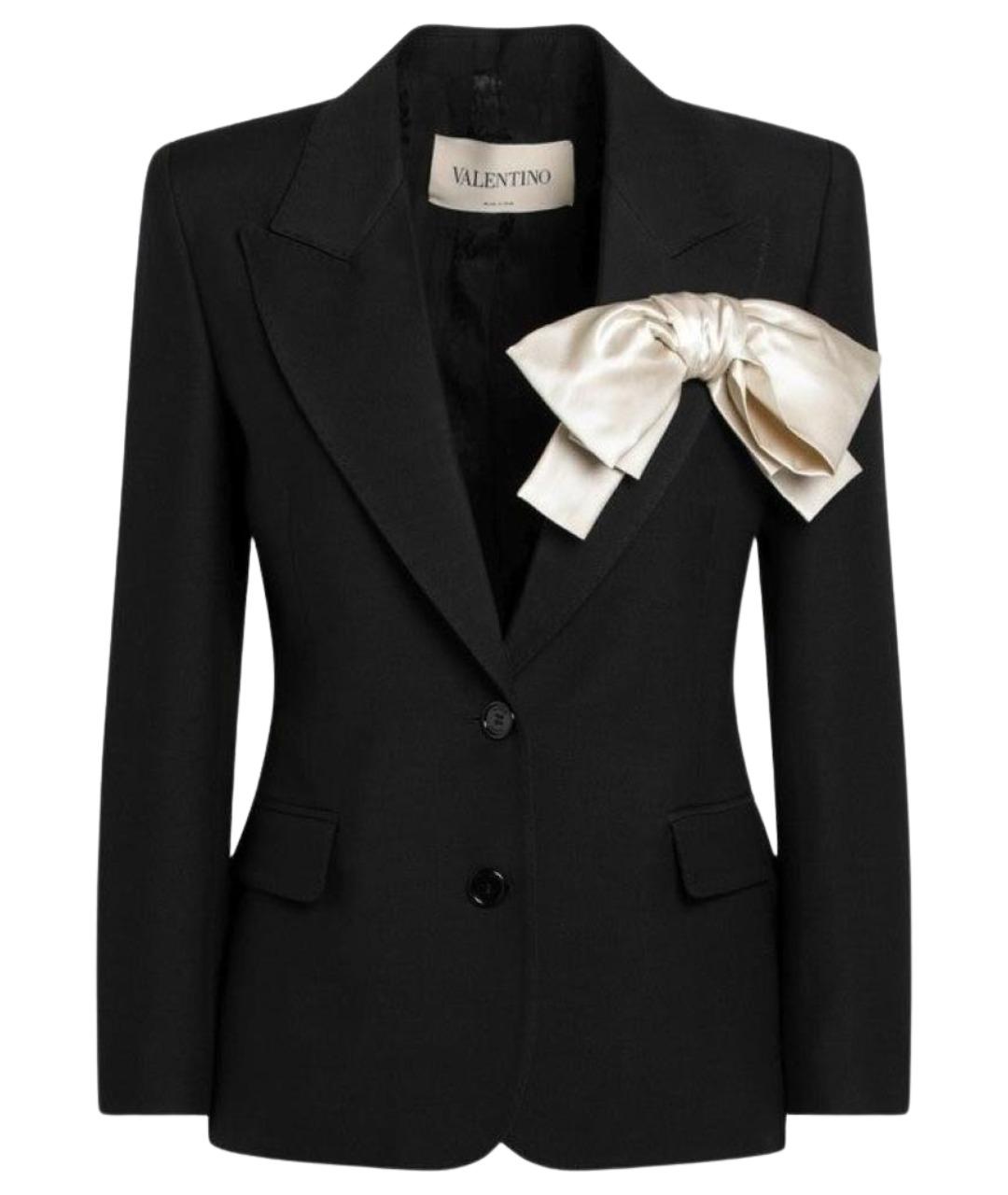 VALENTINO Черный шерстяной жакет/пиджак, фото 1