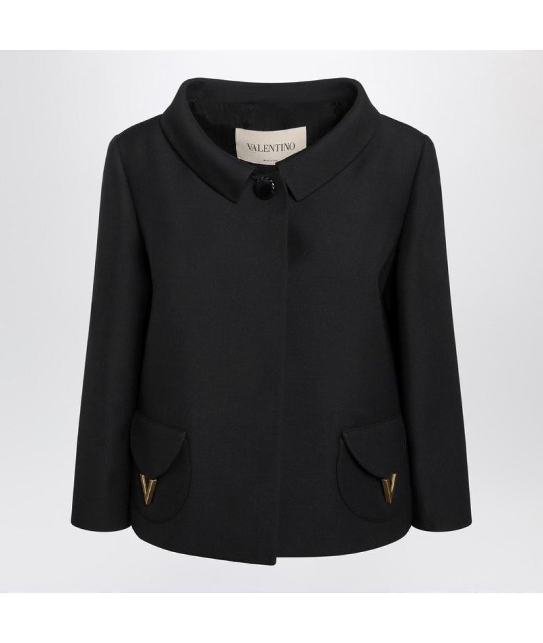 VALENTINO Черный шерстяной жакет/пиджак, фото 3