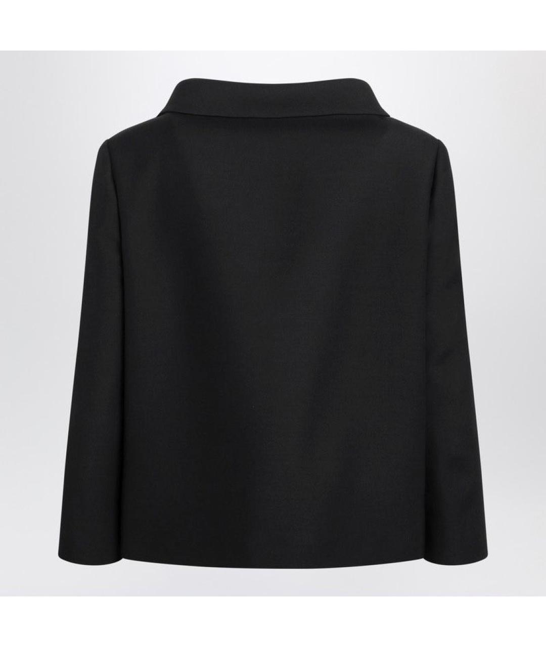 VALENTINO Черный шерстяной жакет/пиджак, фото 2