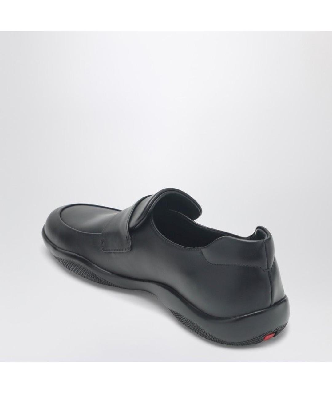 PRADA Черные кожаные лоферы, фото 3