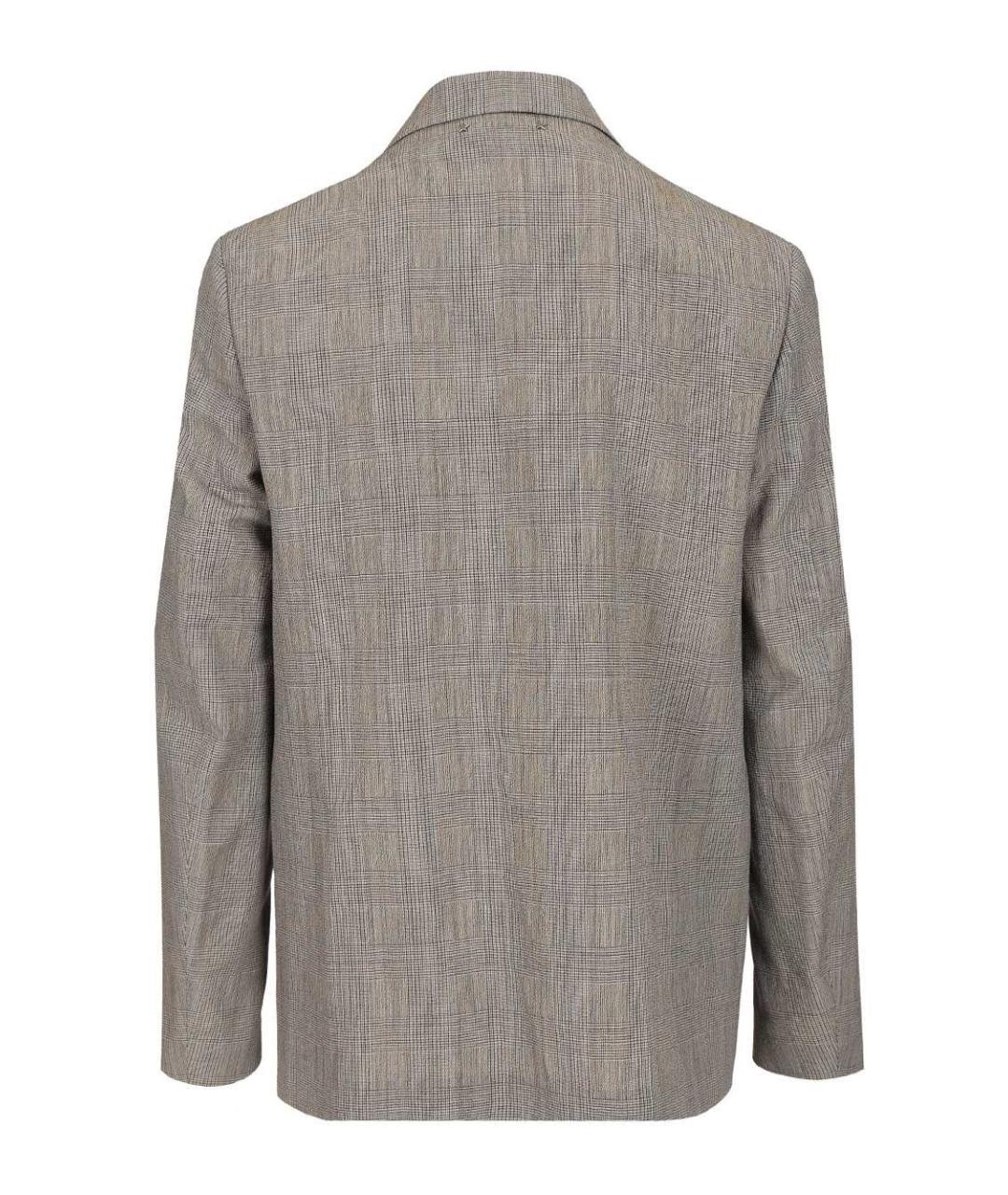 GOLDEN GOOSE DELUXE BRAND Серый шерстяной пиджак, фото 3