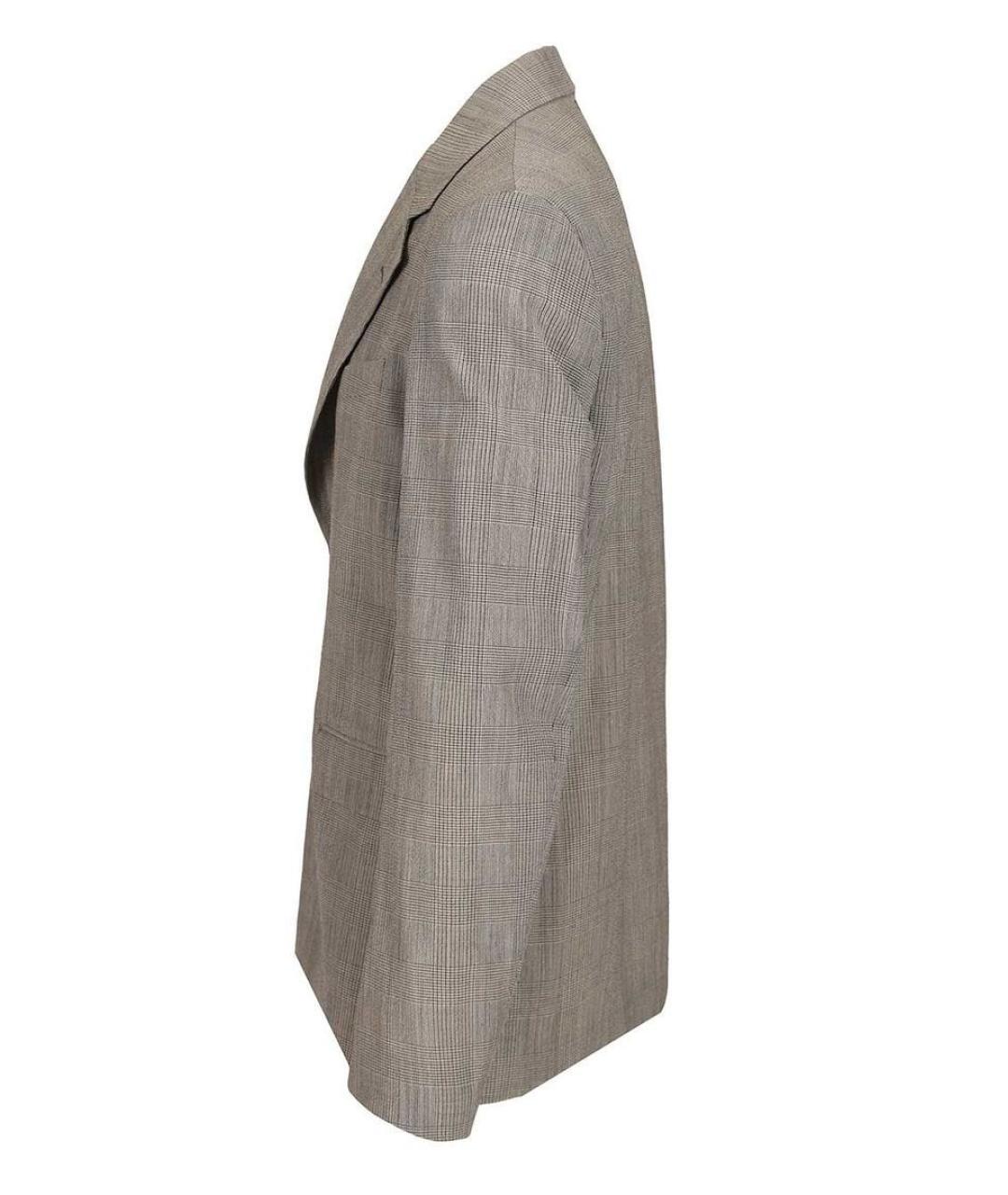 GOLDEN GOOSE DELUXE BRAND Серый шерстяной пиджак, фото 2