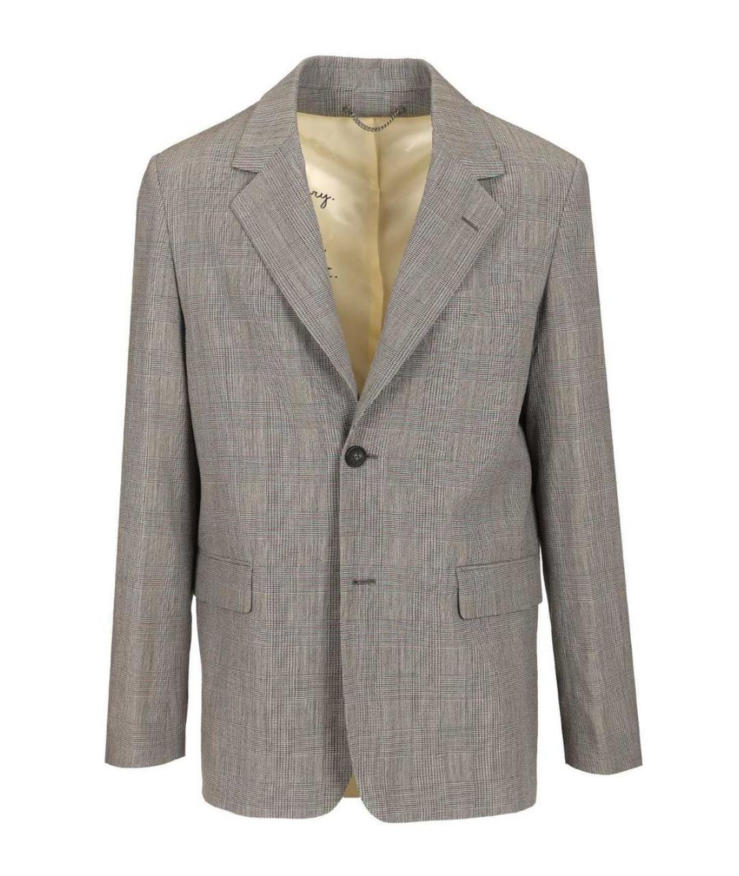 GOLDEN GOOSE DELUXE BRAND Серый шерстяной пиджак, фото 1