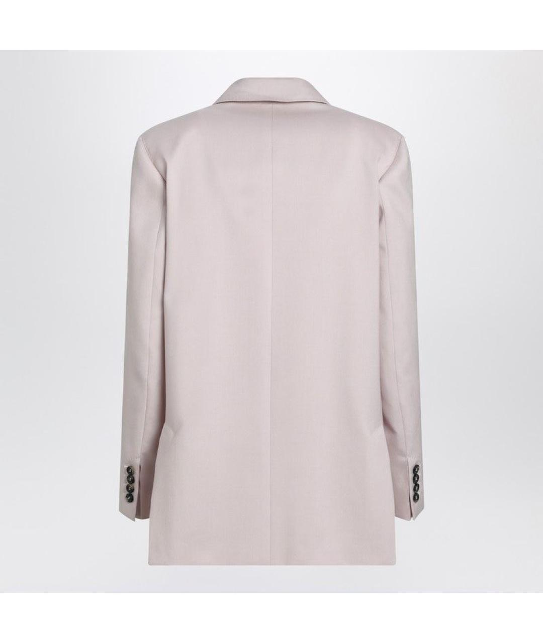 MAX MARA Розовый шерстяной жакет/пиджак, фото 2