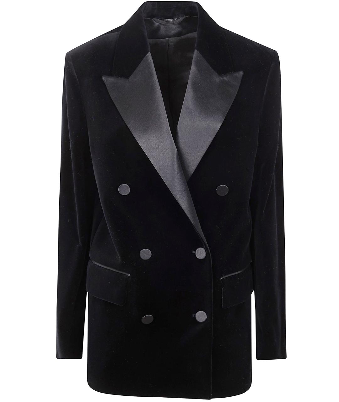 GOLDEN GOOSE DELUXE BRAND Черный бархатный жакет/пиджак, фото 1