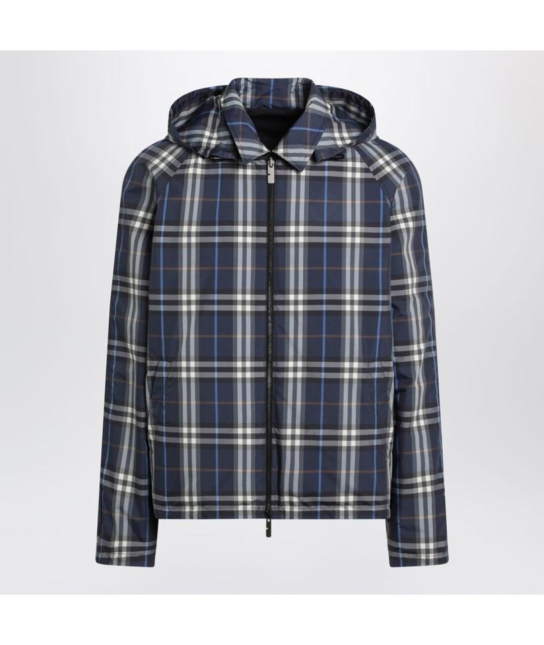 BURBERRY Синяя хлопковая куртка, фото 3