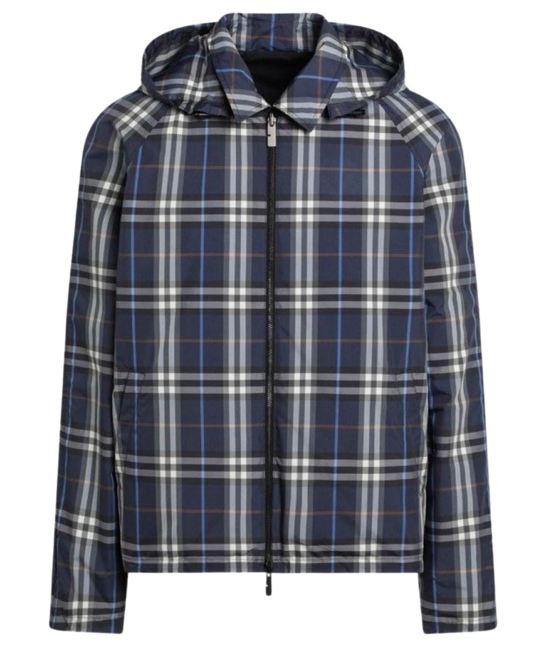 BURBERRY Синяя хлопковая куртка, фото 1