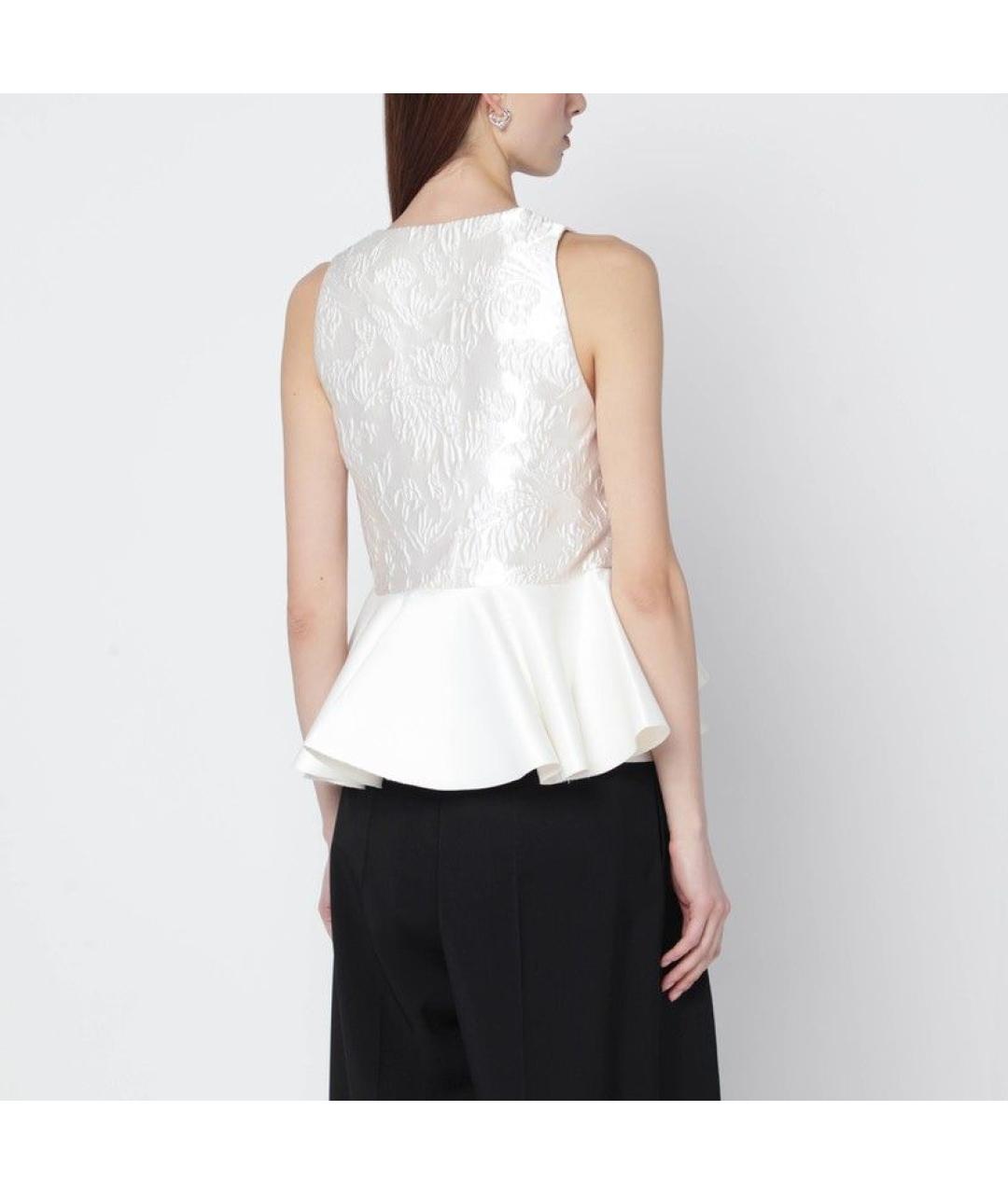 GANNI Белая полиэстеровая майка, фото 3