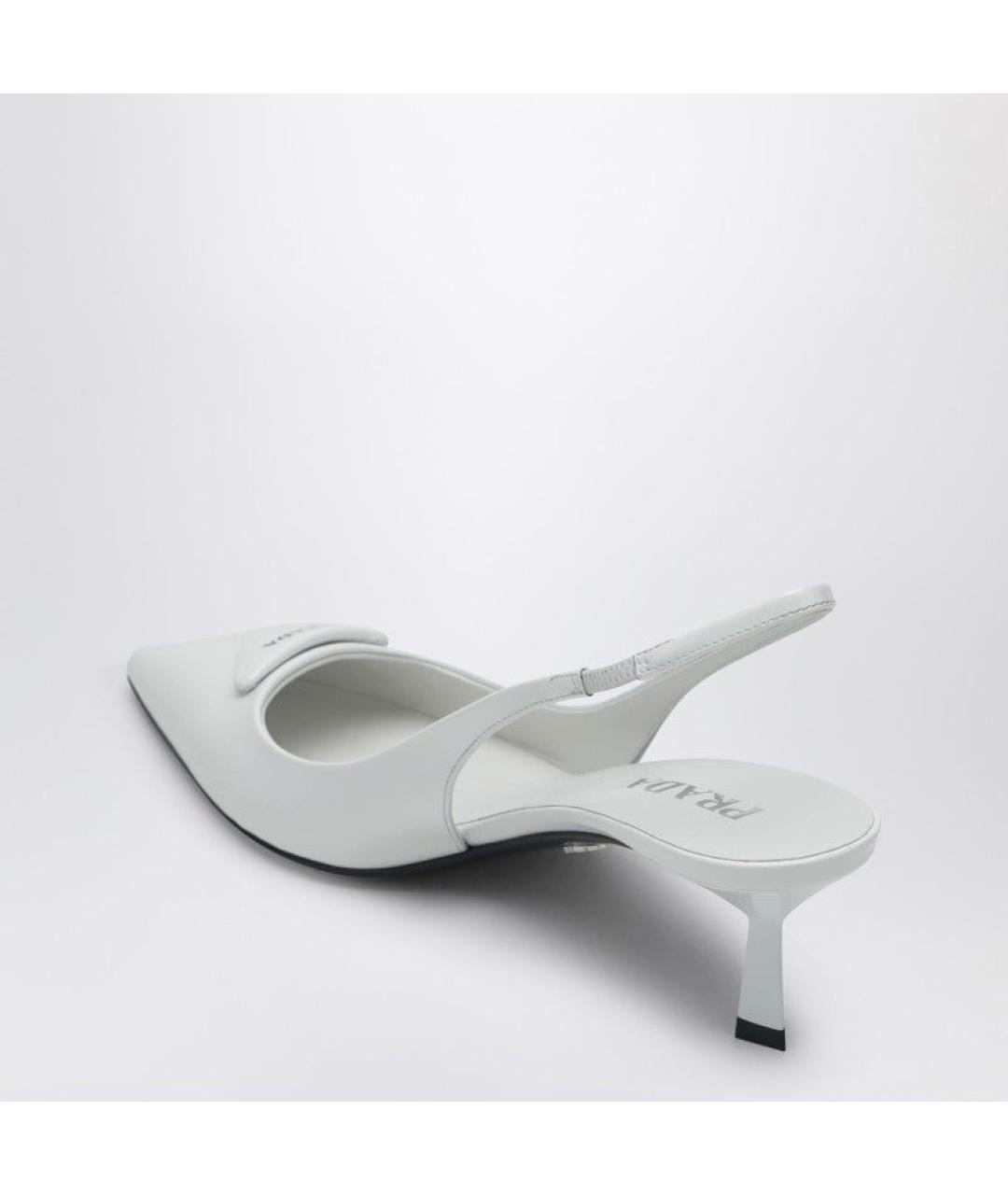 PRADA Белые туфли из лакированной кожи, фото 3