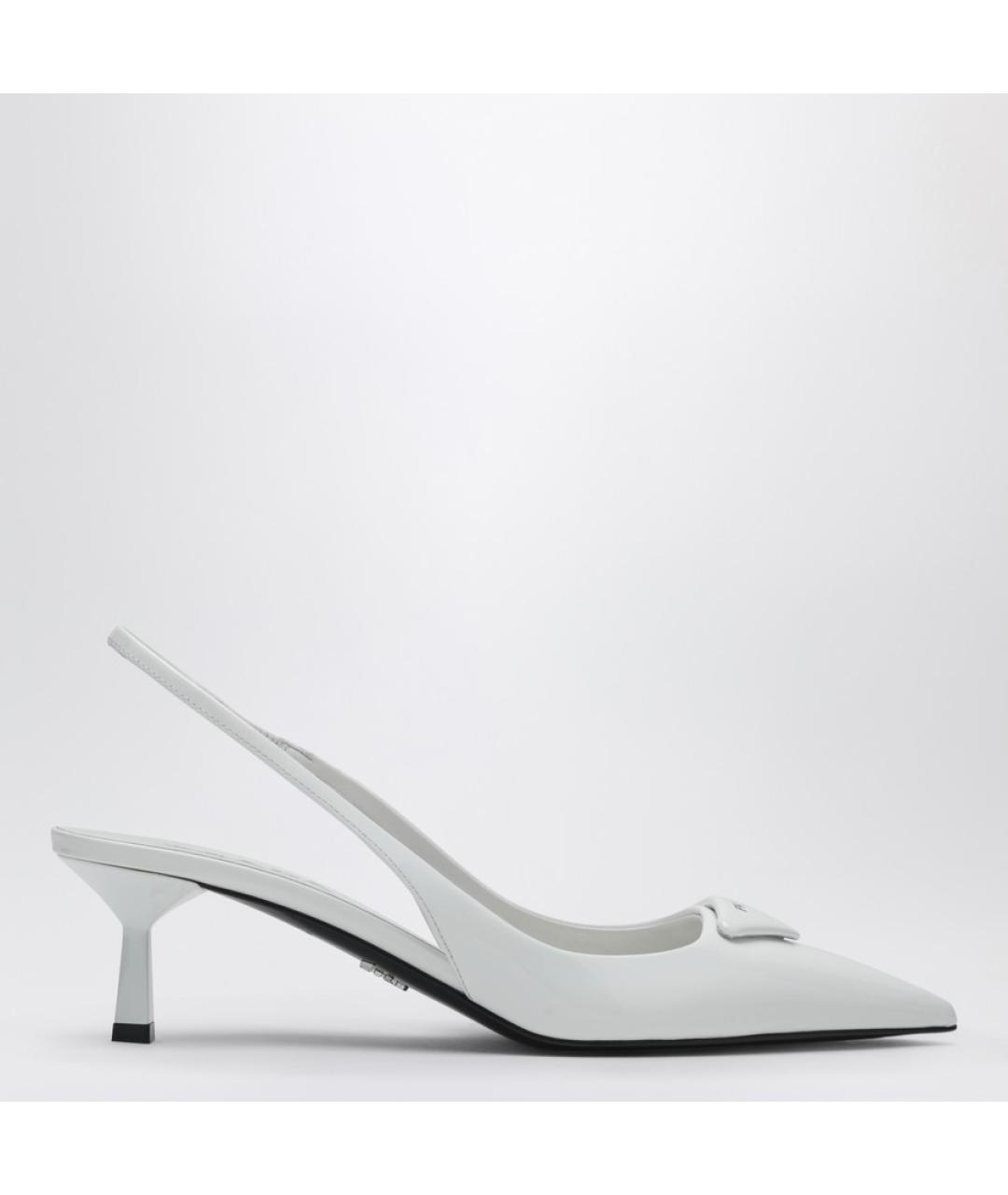 PRADA Белые туфли из лакированной кожи, фото 4