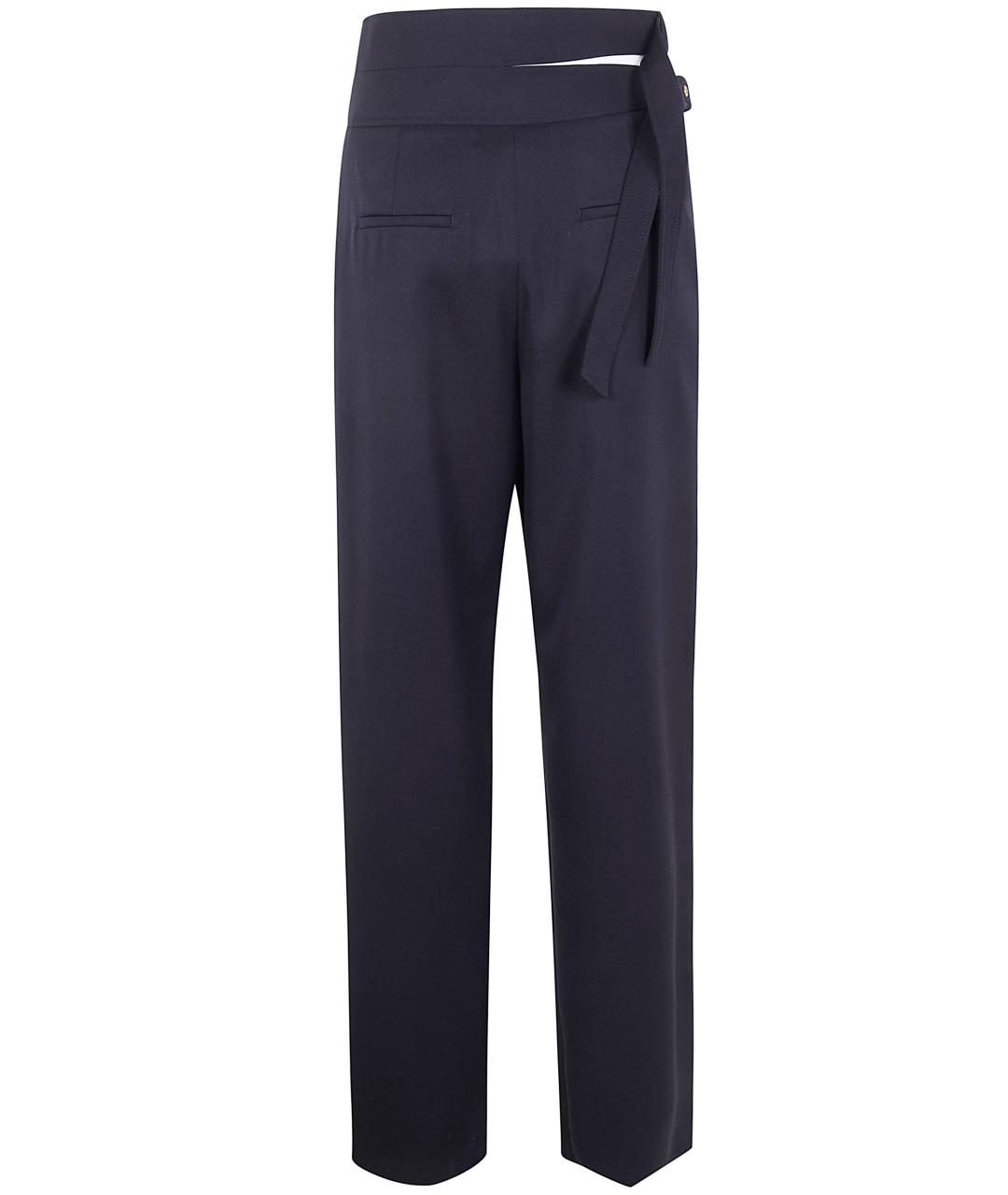 CHLOE Черные хлопковые прямые брюки, фото 5